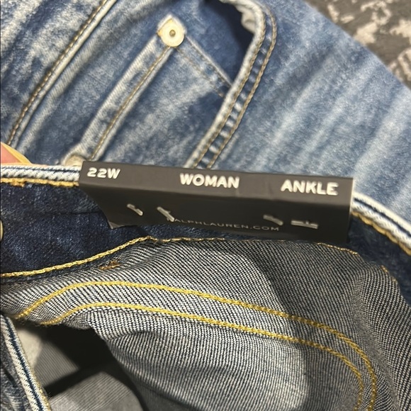 Lauren Ralph Lauren high-rise skinny ankle super stretch women’s blue jeans s22w - Picture 7 of 7